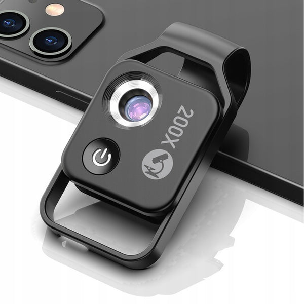 Mini Apexel Portable microscope for phone x200 with LED